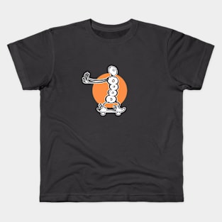 Mister O is a skater 2 Kids T-Shirt